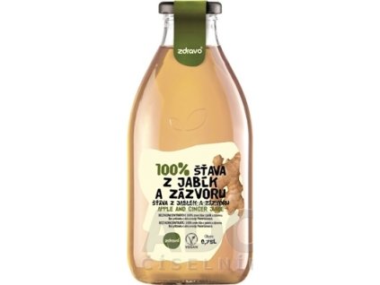 zdravo 100% ŠŤAVA Z JABĹK A ZÁZVORU - 75 l