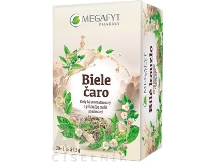 MEGAFYT Biele čaro - biely čaj s príchuťou malín 20x1,5 g (30 g)