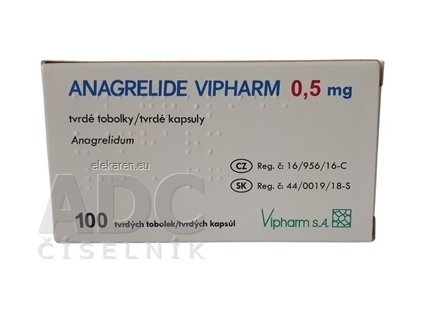 Anagrelide Vipharm 0,5 mg - 1x100 ks