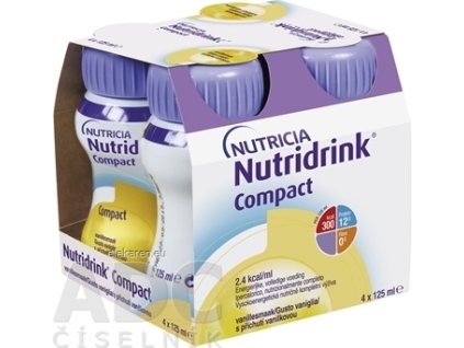 NUTRIDRINK COMPACT - s vanilkovou príchuťou 4x125 ml (500 ml)