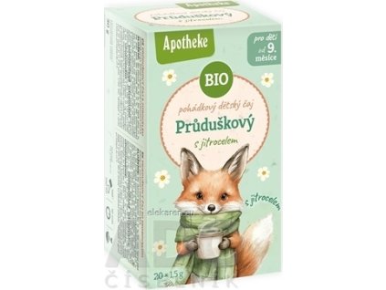 APOTHEKE ROZPRÁVKA Prieduškový so skorocelom Bio - bylinný čaj (od ukončeného 9. mesiaca) 20x1,5 g (30 g)