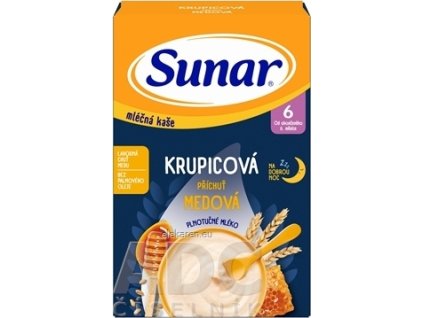 Sunar mliečna KAŠA KRUPICOVÁ Na dobrú noc - 1x210 g