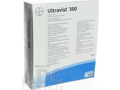 Ultravist 300 mg I/ml - sol inj (fľ.skl.) 10x20 ml (200 ml)