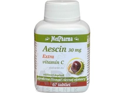 MedPharma Aescin 30 mg Extra vitamín C - 1x67 ks