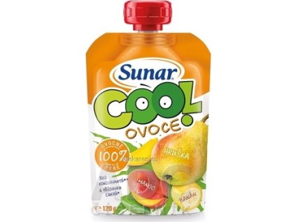 Sunar COOL ovocie Hruška, Banán, Mango - 1x120 g