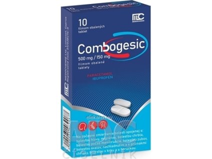 Combogesic 500 mg/150 mg - 1x10 ks