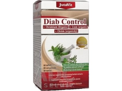 JutaVit Diab Control + organický chróm - 1x80 ks