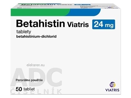 Betahistin Viatris 24 mg - 1x50 ks