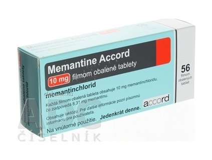 Memantine Accord 10 mg filmom obalené tablety - tbl flm (blis.PVC/PE/PVDC/Al) 4x14 ks (56 ks)
