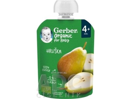 Gerber Organic Kapsička Hruška - 1x90 g