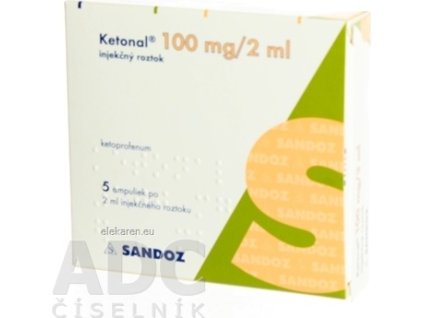 Ketonal 100 mg/2 ml - 5x2 ml