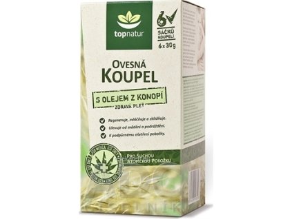 topnatur OVSENÝ KÚPEĽ S KONOPNÝM OLEJOM - 6x30 g