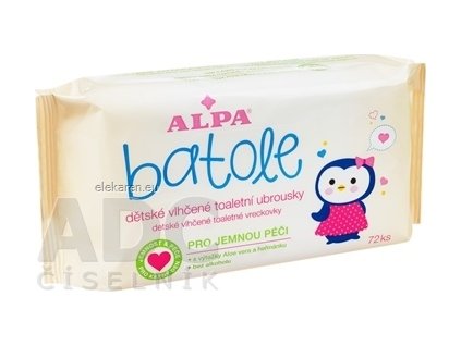 BATOLE detské vlhčené vreckovky - 1x72 ks