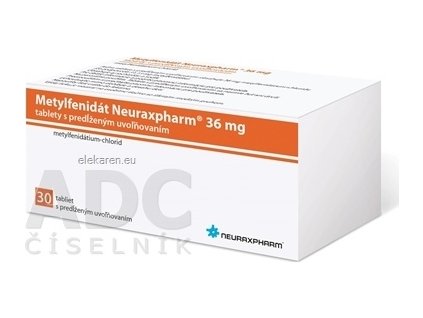 Metylfenidát Neuraxpharm 36 mg - 1x30 ks