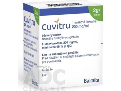 CUVITRU 200MG/ML SOL INJ 1X10ML