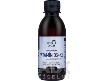 Adelle Davis Lipozomálny VITAMÍN D3+K2 - 1x200 ml