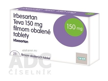 Irbesartan Teva 150 mg filmom obalené tablety - 1x28 ks