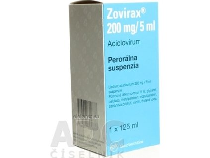 Zovirax 200 mg/5 ml - 1x125 ml