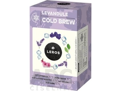 LEROS COLD BREW LEVANDUĽA - bylinná zmes, nálevové vrecká (inov. 2024) 20x1,2 g (24 g)