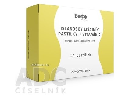 TOTO ISLANDSKÝ LIŠAJNÍK + VITAMÍN C - 1x24 ks