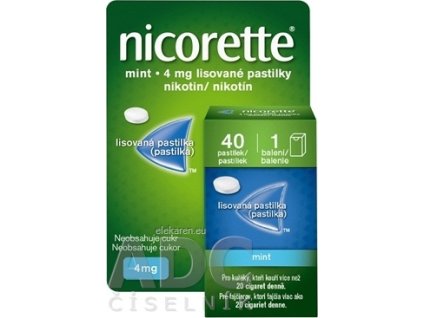 Nicorette Mint 4 mg - 1x40 ks