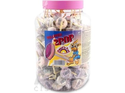2POP Lízanka s hroznovým cukrom - Swet'n Fun, v plast.doze, 125 ks x 7,6 g (950 g)