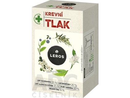 LEROS KRVNÝ TLAK - bylinná čajová zmes, nálevové vrecká 20x1,5 g (30 g)