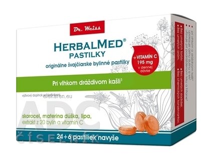 HERBALMED PASTILKY pri kašli - Dr.Weiss - 1x30 ks