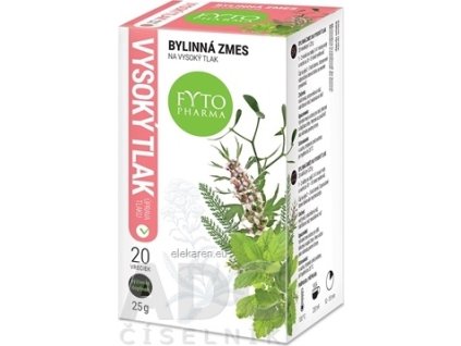 FYTO Bylinný čaj NA VYSOKÝ TLAK - 20x1,25 g (25 g)