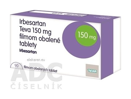 Irbesartan Teva 150 mg filmom obalené tablety - 1x90 ks