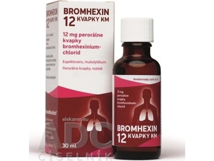 BROMHEXIN 12 KVAPKY KM - 1x30 ml