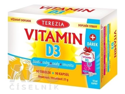 TEREZIA VITAMÍN D3 1000 IU - 1x1 set