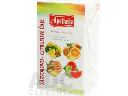 APOTHEKE PREMIER SELECTION ČAJ ZÁZVOR-CITRUS ZMES - 20x2 g (40 g)