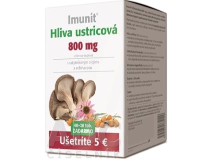 Imunit HLIVA ustricová 800 mg s rakytník. a echin. - cps 40+20 zadarmo (60 ks)
