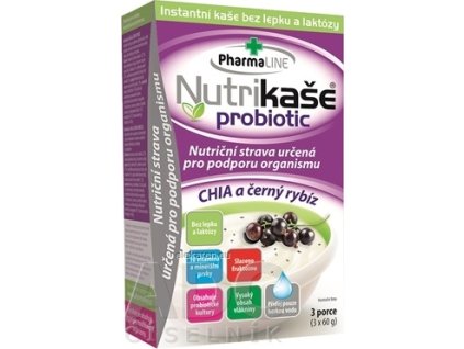 Nutrikaša probiotic - CHIA a čierna ríbezla - 3x60 g (180 g)