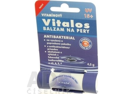 VITALOS Balzam na pery antibakterial SPF 15 - 1x1 ks