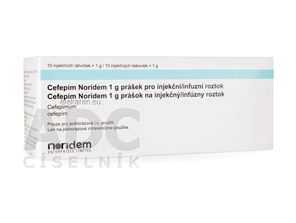 Cefepím Noridem 1 g - 1x10 lag