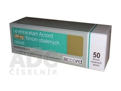 Levetiracetam Accord 250 mg - 1x50 ks