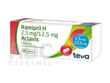 Ramipril H 2,5 mg/12,5 mg Actavis - 1x30 ks