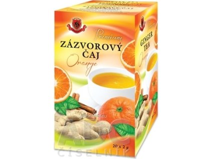 HERBEX Premium ZÁZVOROVÝ ČAJ Orange - bylinný čaj 20x2 g (40 g)
