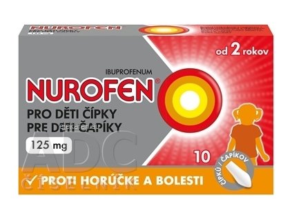 NUROFEN pre deti čapíky 125 mg - 1x10 ks