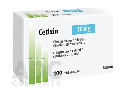 Cetixin 10 mg filmom obalené tablety - 1x100 ks