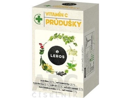 LEROS VITAMÍN C PRIEDUŠKY - nálevové vrecká (inov. 2021) 20x1,5 g (30 g)