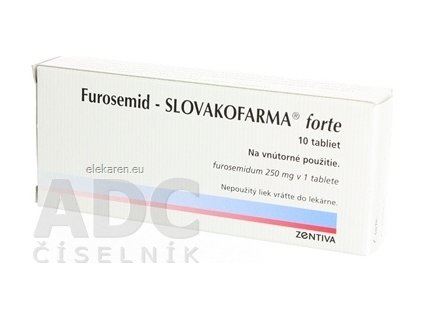 Furosemid-Slovakofarma forte - 1x10 ks