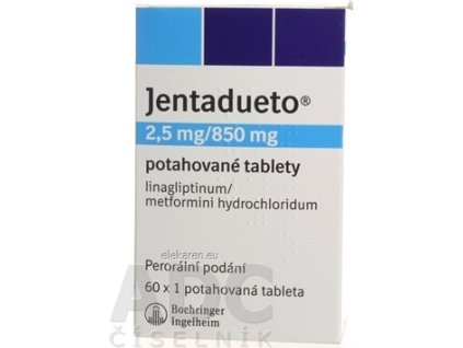 Jentadueto 2,5 mg/850 mg filmom obalené tablety - 1x60 ks