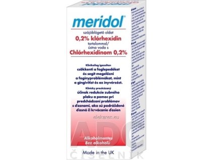 MERIDOL ÚSTNA VODA S CHLÓRHEXIDÍNOM 0,2% - 1x300 ml