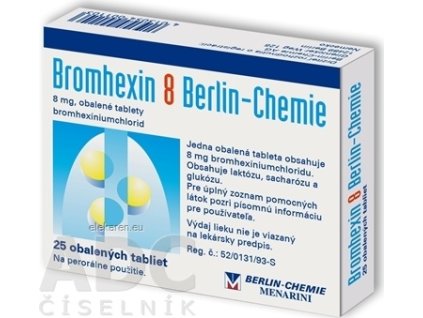 Bromhexin 8 Berlin-Chemie - 1x25 ks