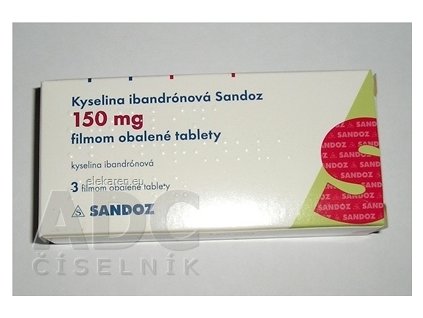 Kyselina ibandrónová Sandoz 150 mg - 1x3 ks