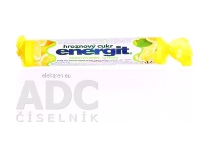 energit hroznový cukor MULTIVITAMÍN - CITRÓN - pastilky 1x17 ks (37,4 g)