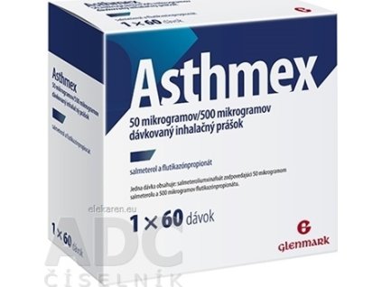 Asthmex 50 mikrogramov/500 mikrogramov - 1x1 set